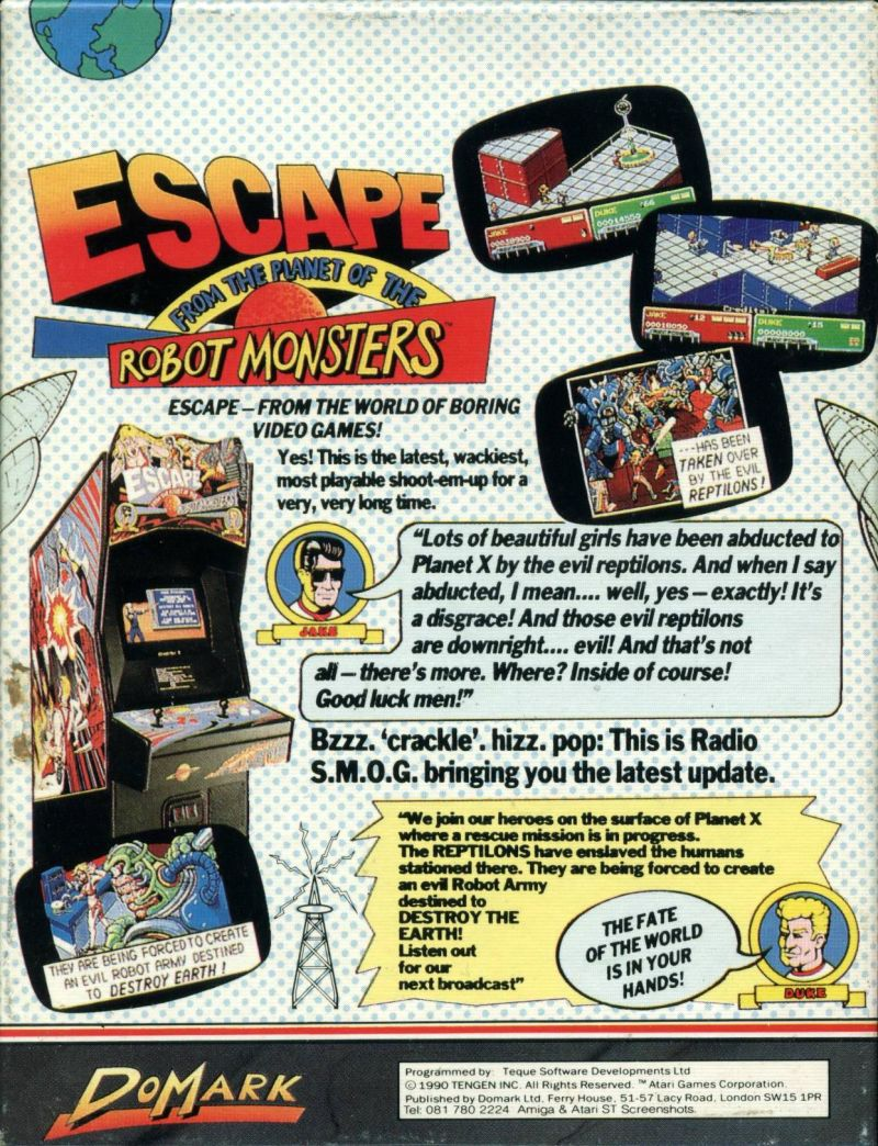 Escape From The Planet Of The Robot Monsters - Dos