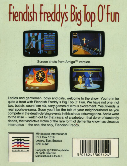 Fiendish Freddy's Big Top O' Fun - Dos