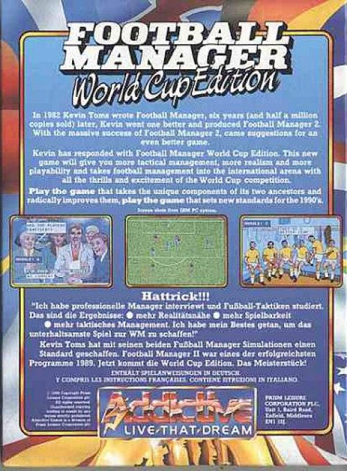 Football Manager - World Cup Edition - Dos
