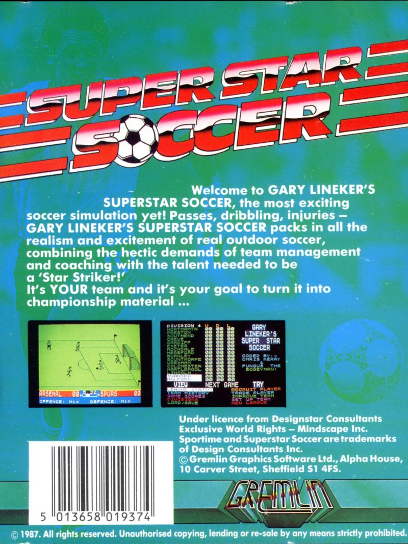 Gary Lineker's SuperStar Soccer - Dos