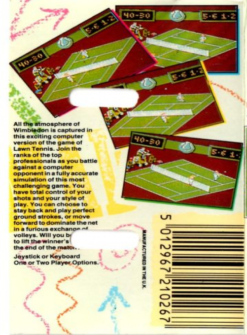 Grand Prix Tennis - Dos