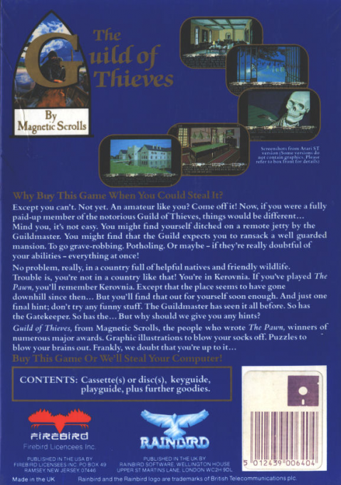 Guild Of Thieves, The - Dos