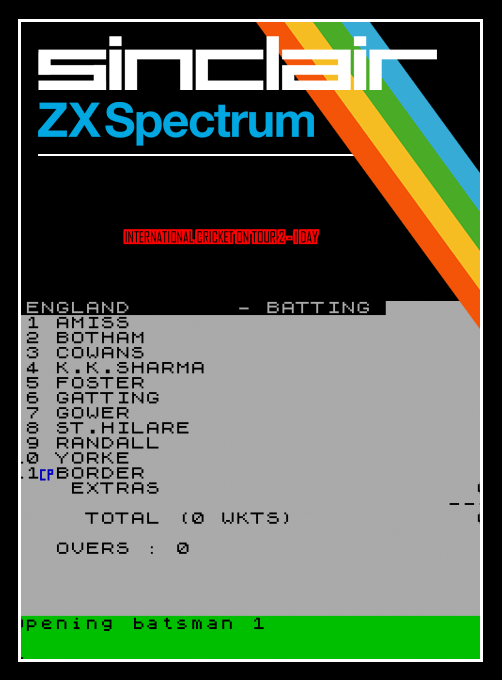International Cricket on Tour - 1 Day