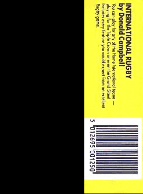 International Rugby Simulator - Dos