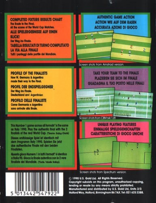 Italy 1990 - Winners Edition - Dos