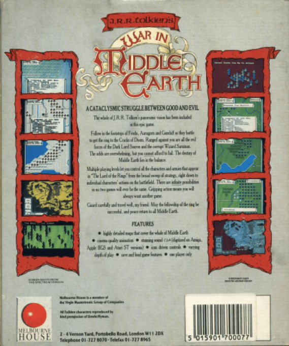 J.R.R. Tolkien's War in Middle Earth - Dos