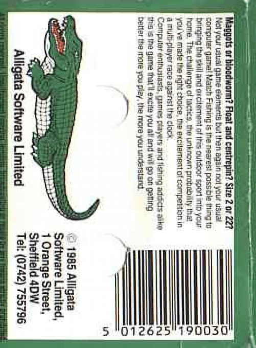 Jack Charlton's Match Fishing - Dos