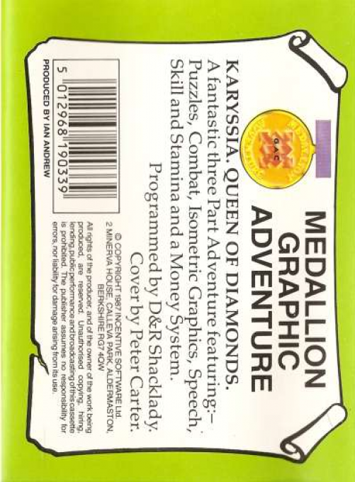 Karyssia - Queen of Diamonds - Dos