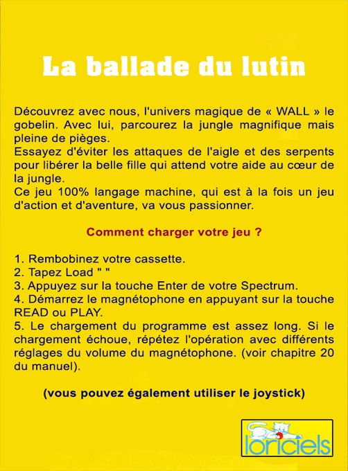 La Ballade du Lutin - Dos