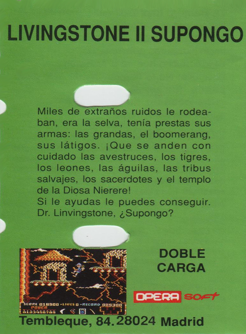 Livingstone II - Dos