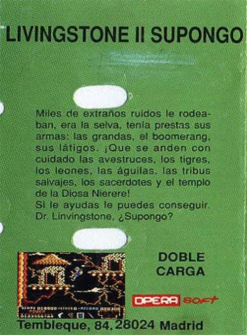 Livingstone Supongo II - Dos