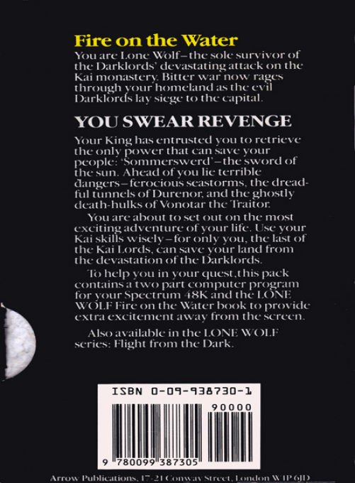 Lone Wolf II - Fire on the Water - Dos