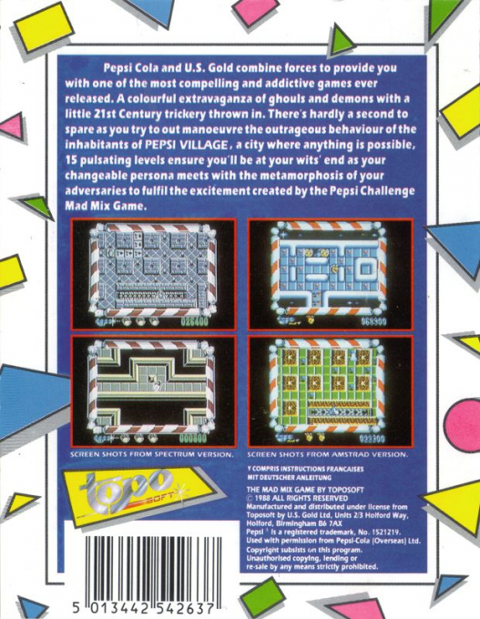 Mad Mix Game - The Pepsi Challenge - Dos