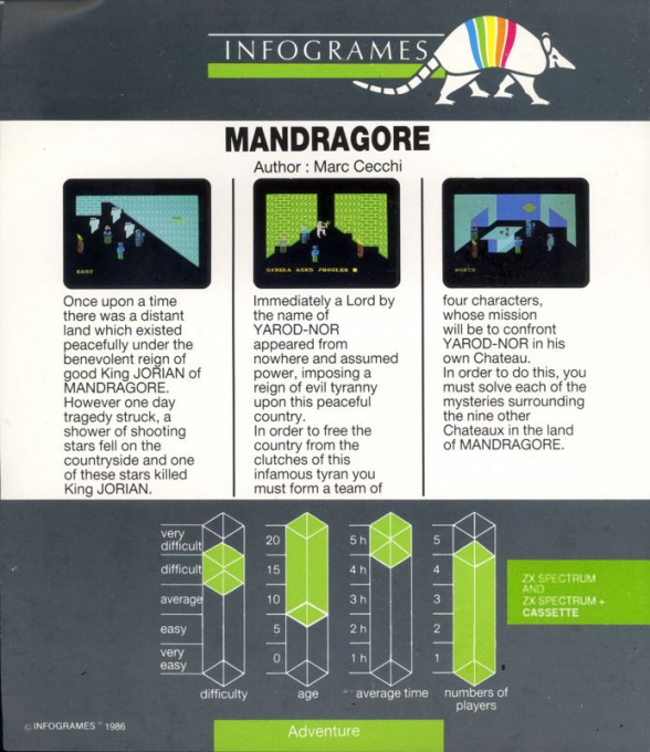 Mandragore - Dos
