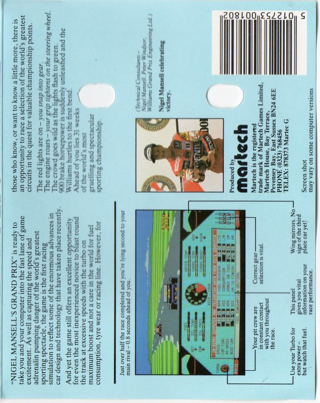Nigel Mansell's Grand Prix - Dos