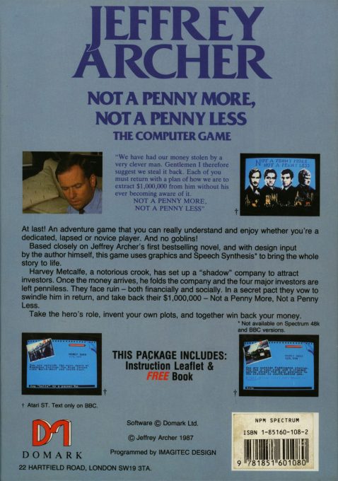 Not A Penny More, Not A Penny Less - Dos