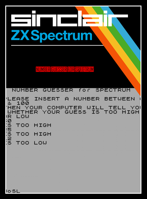 Number Guesser for Spectrum