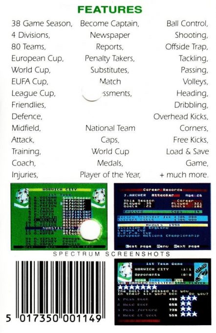 Professional Footballer - Dos