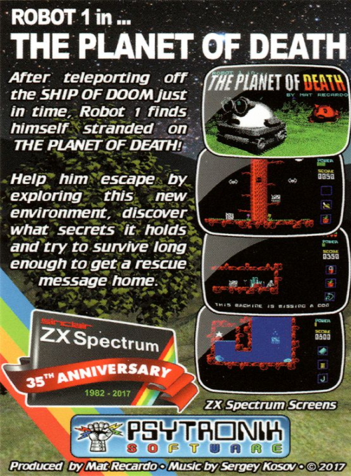 Robot 1 in... THE PLANET OF DEATH!! - Dos