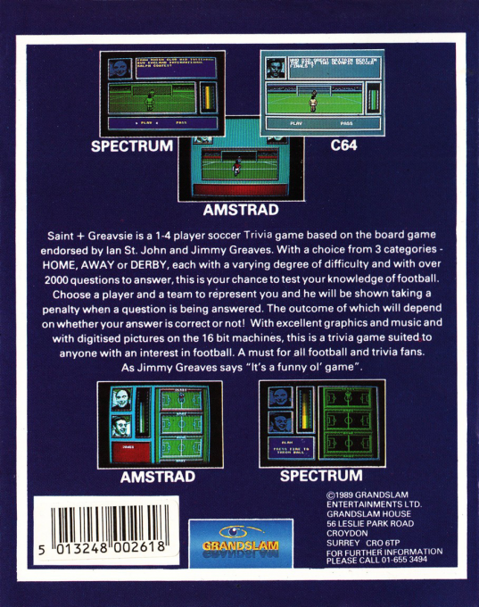 Saint And Greavsie - Dos