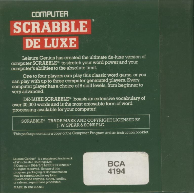 Scrabble DeLuxe - Dos