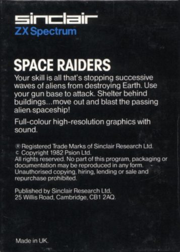 Space Raiders - Dos
