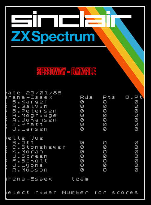 Speedway - Datafile