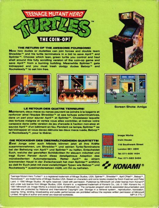 Teenage Mutant Hero Turtles - The Coin-Op! - Dos
