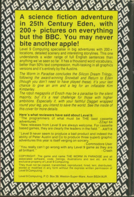 The Worm In Paradise - Dos