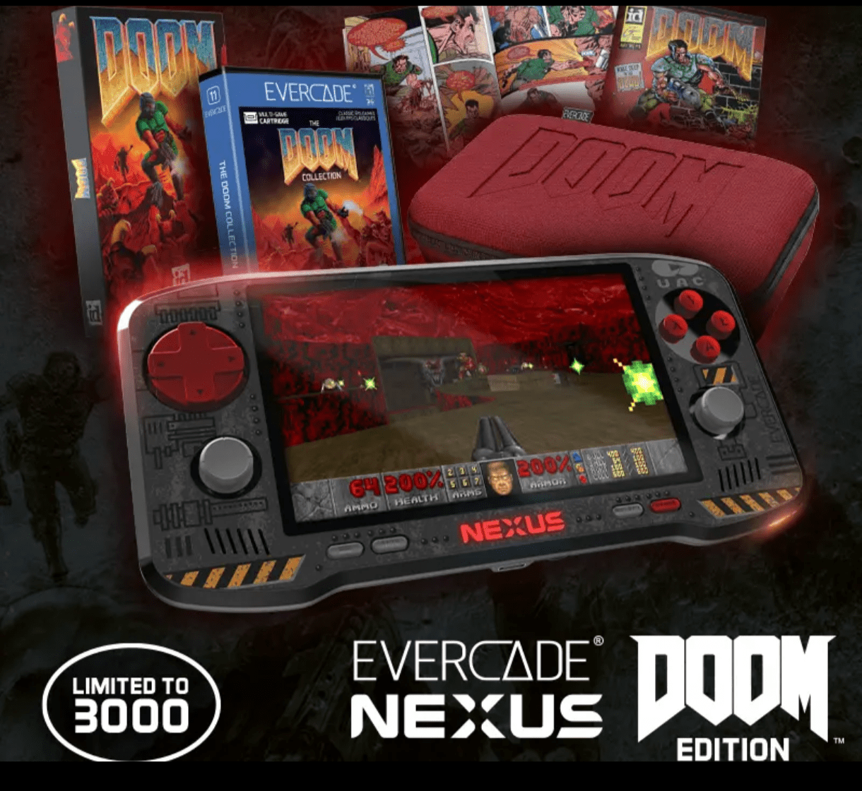 Blaze dévoile l'Evercade Nexus DOOM Edition, limitée à 3 000 exemplaires