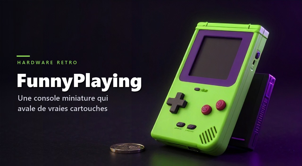 FunnyPlaying prépare une Game Boy miniature qui avale de vraies cartouches